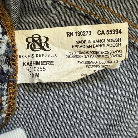 Rock Republic Women’s Kashmere Jeans Size 10 - Picture 3 of 5